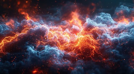 Abstract Fire and Ice