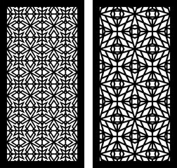 Geometric and simple pattern for panel, background, and cutting art