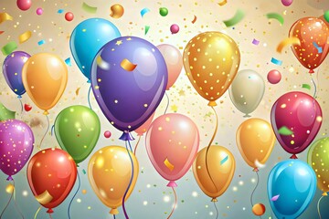 Colorful Vibrant Balloons Fun Celebration Party Event Festivity Joyous Atmosphere