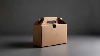 Obraz premium Empty cardboard box product unique design for mockup