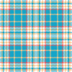 Tartan Plaid Vector Seamless Pattern. Classic Plaid Tartan. Seamless Tartan Illustration Vector Set for Scarf, Blanket, Other Modern Spring Summer Autumn Winter Holiday Fabric Print.