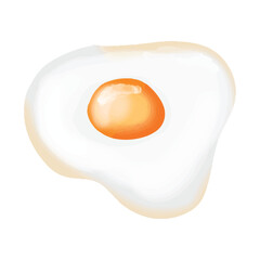 watercolor egg isolated on white background