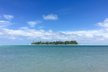 beach with palm trees, Cook Islands