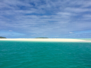 beach with sky and clouds, Cook Islands