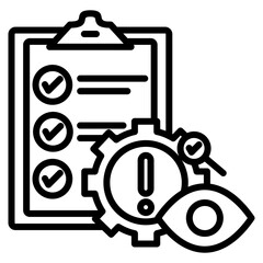 Risk Management Icon Element For Design