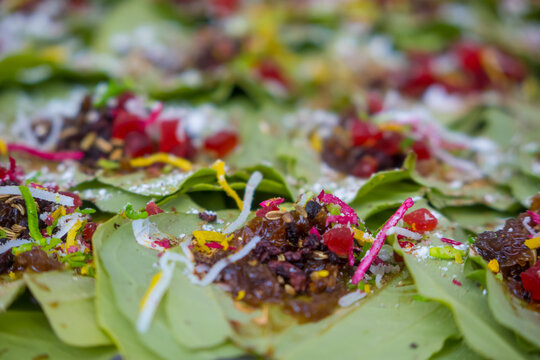 Many Indian traditional meetha paan snacks also known as beeda