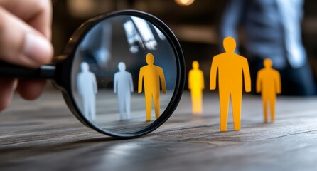 An employee selection process in the corporate world.