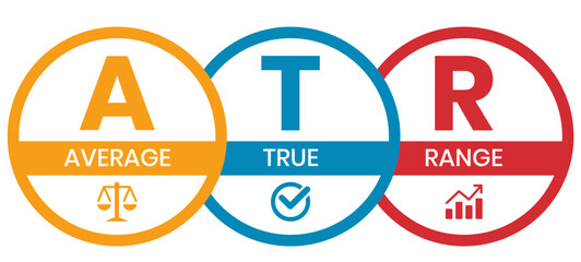 ATR - Average True Range acronym, business concept background