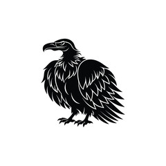 Creative Vulture Silhouette Vector Art