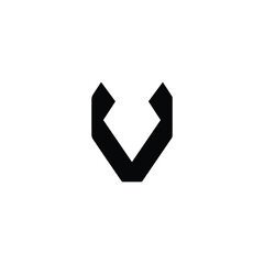 V Vector Logo Design V3
