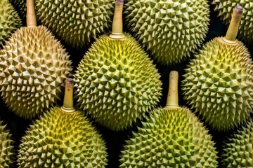 Durian Fruit background, with generative ai