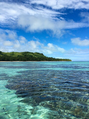 tropical island in the sea