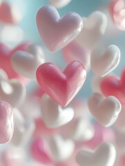 Obraz premium Floating Hearts