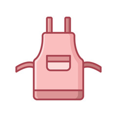 Obraz premium kitchen apron icon vector design template simple and clean