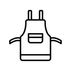 kitchen apron icon vector design template simple and clean