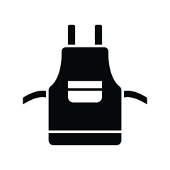 kitchen apron icon vector design template simple and clean