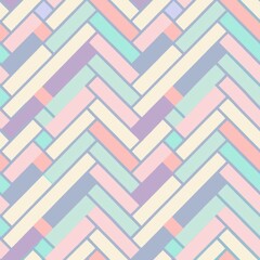 Seamless pattern of diagonal woven lines in pastel colors, for a soft and modern aesthetic