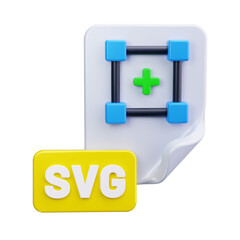 svg file format 3d render icons