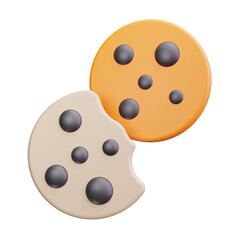 cookies 3d render icons