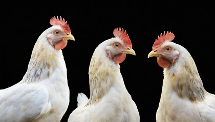 two chickens on a farm