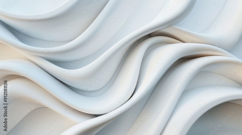 Poster fluid and smooth architectural formations with dynamic dimensions and captivating curves visually st