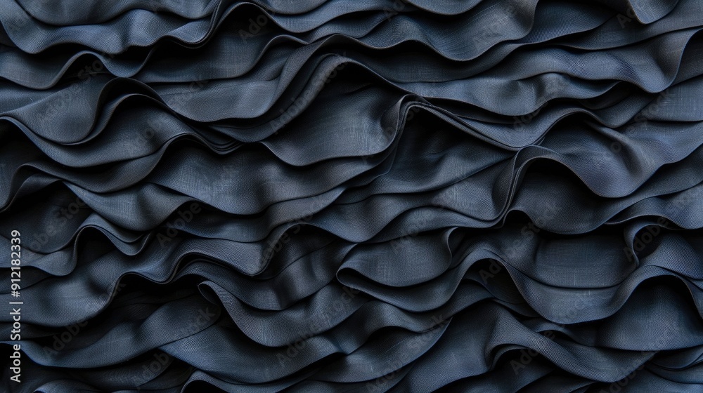 Poster stunning abstract image showcasing dynamic dimensional fabric textiles with mesmerizing folded rippl