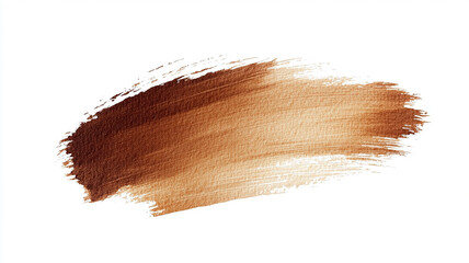 brown paint brush strokes watercolor isolated