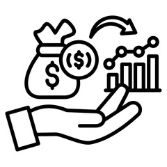 Dividends Icon Element For Design