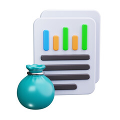 report 3d render icons