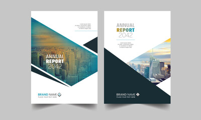 Corporate Annual Report Cover Design Template