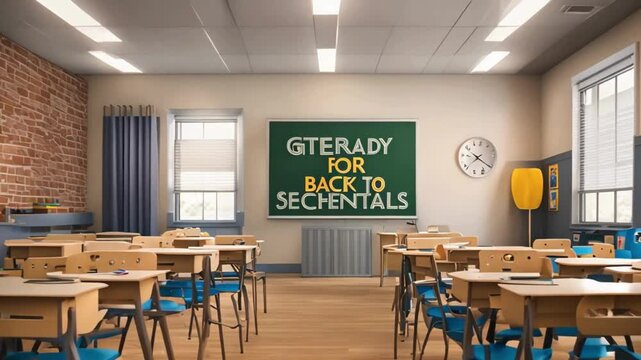 Empty classroom on Teacher's Day, a symbol of the invaluable role of teachers in education.