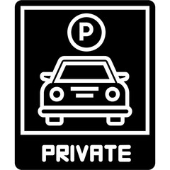 Reserved Parking Icon