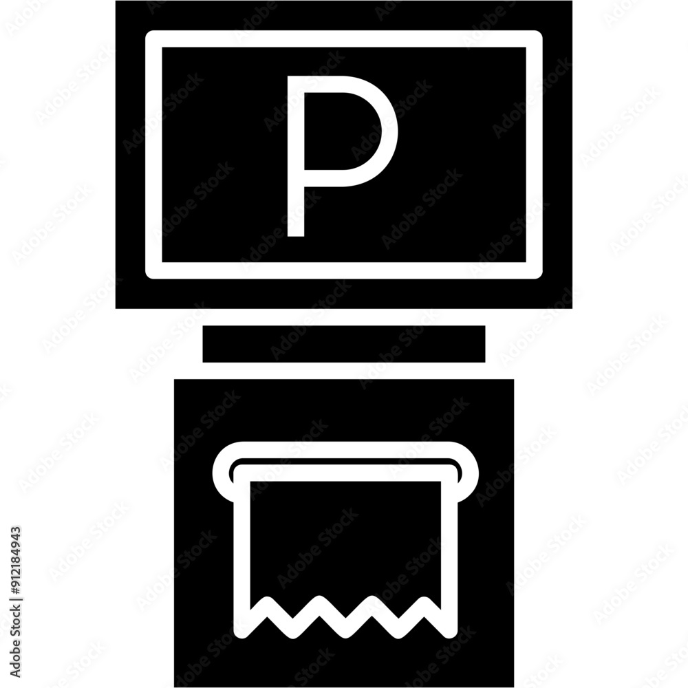 Canvas Prints ticket machine icon