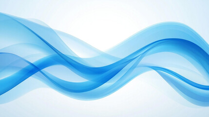Fototapeta premium abstract light blue wave smooth background. 