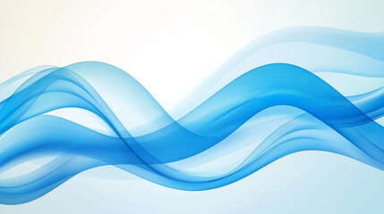 Fototapeta premium Modern light blue wave overlapped pattern on background. white background. Minimal geometric white light background abstract design. Elegant blue wave and white Background. 