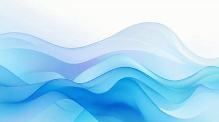 Fototapeta premium Abstract soft blue wave background. 3d blue background with blue lines curved wavy sparkle with copy space for text. Three-dimensional wave and blue background.