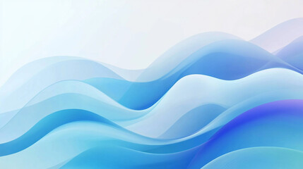 Fototapeta premium Abstract soft blue wave background. 3d blue background with blue lines curved wavy sparkle with copy space for text. Three-dimensional wave and blue background.