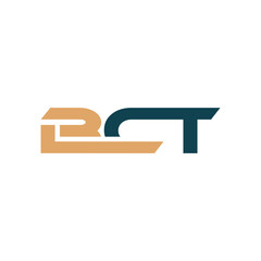 Letter BCT Simple Modern Geometric Business Icon Creative Design Logo