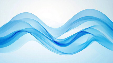 abstract light blue wave smooth background.