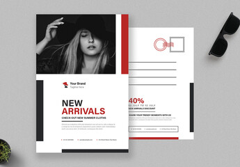 Fashion Sale Post Card Template