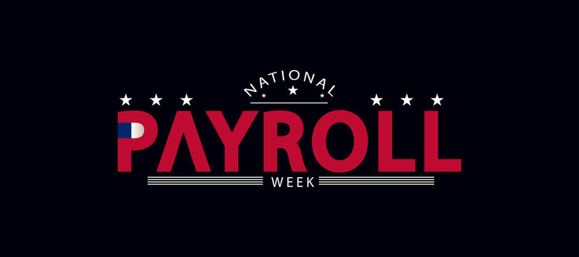 Logo for National Payroll Week, showcasing a dynamic design that highlights the significance of payroll in the workforce