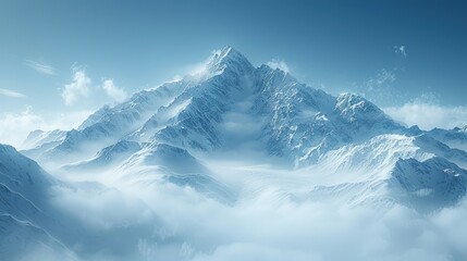 Snowy Mountain Peaks