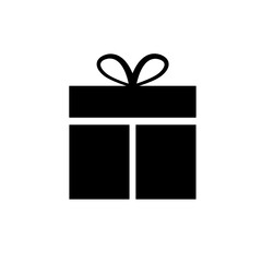 Gift boxes with ribbon icons