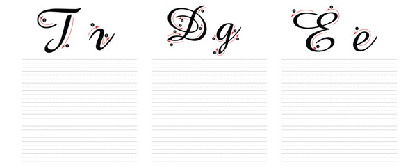 Russian Letters Handwriting Worksheets 2