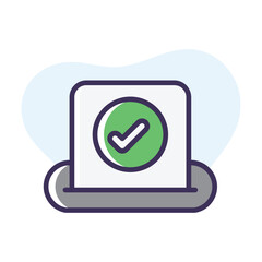 Vote Done vector icon