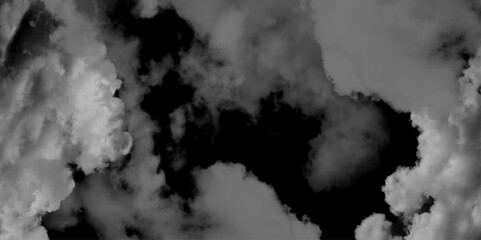Luxury smoke on black background. White Cloud Isolated on Black Background. Abstract template for flyers, cards, poster, cover, interior. White cloudiness, mist or smog overlay backgrounds. 