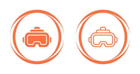 Virtual Reality Headset Vector Icon