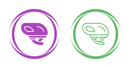 Smart Bike Helmet Vector Icon