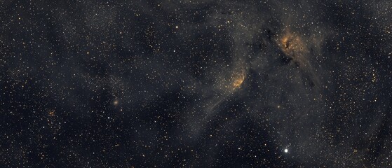 overlay of Cantor dust pattern, on black background, Generative AI