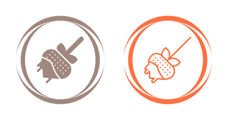 Chocolate fondue Vector Icon